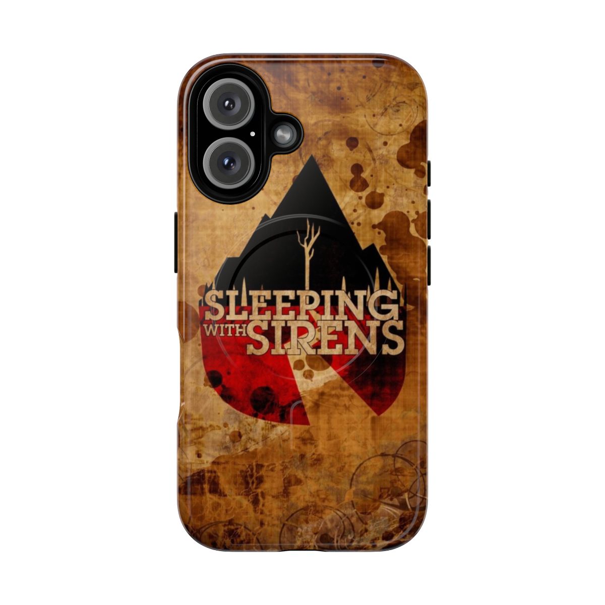 Sleeping with Sirens-inspired phone case with a sleek, magnetic design