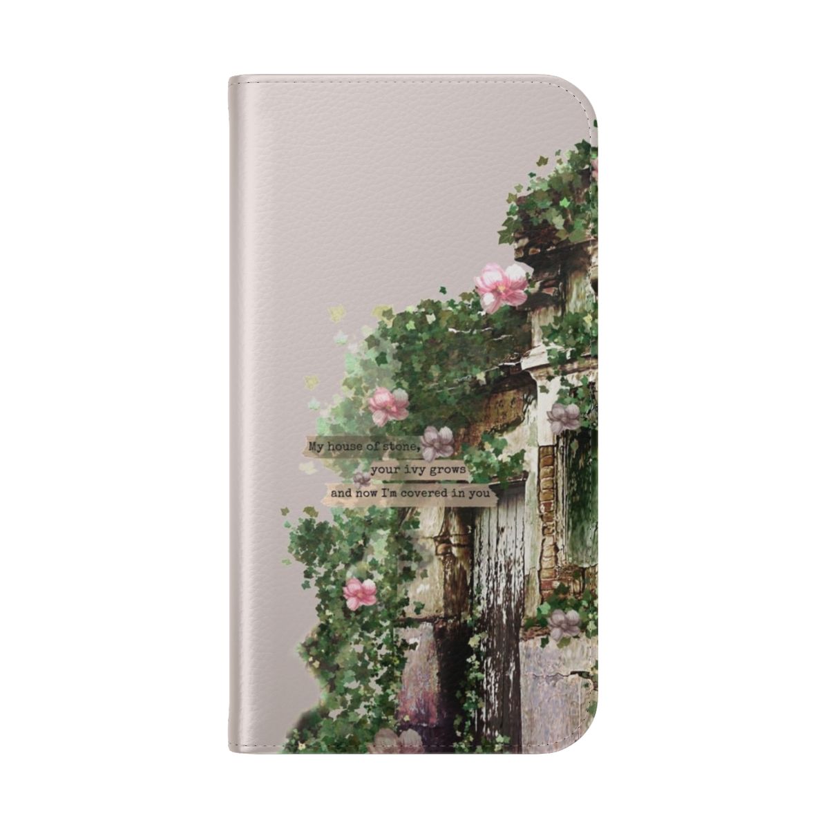 Green and pink floral phone case inspired by Taylor Swift's "Ivy" song - Folded Back