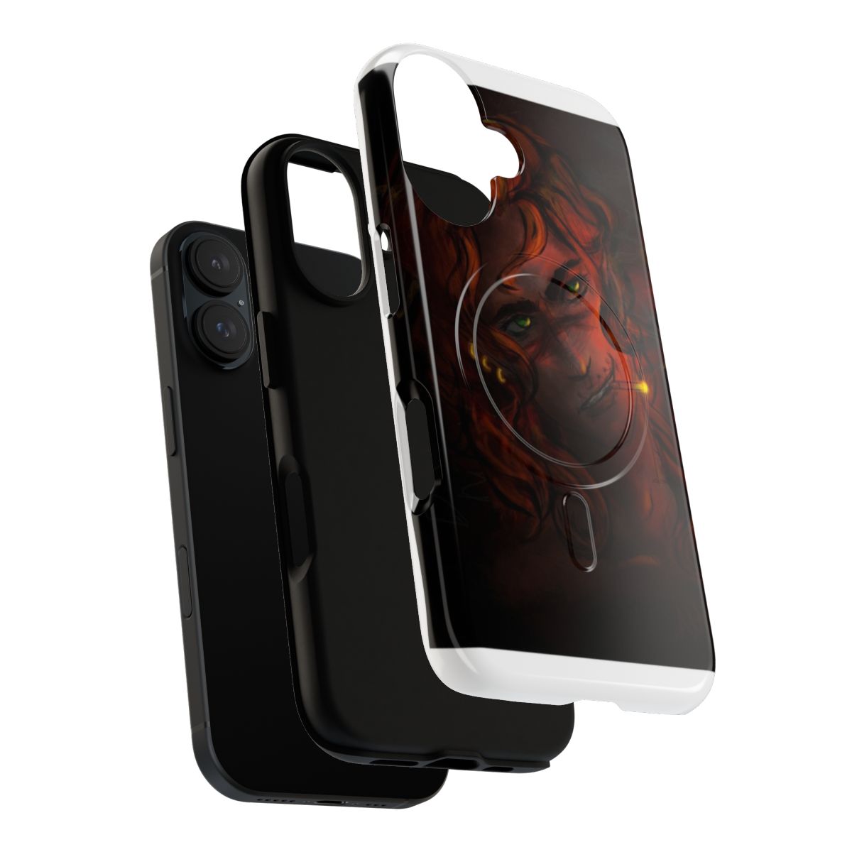 Loki-inspired magnetic tough phone case with Norse mythology design - Layers