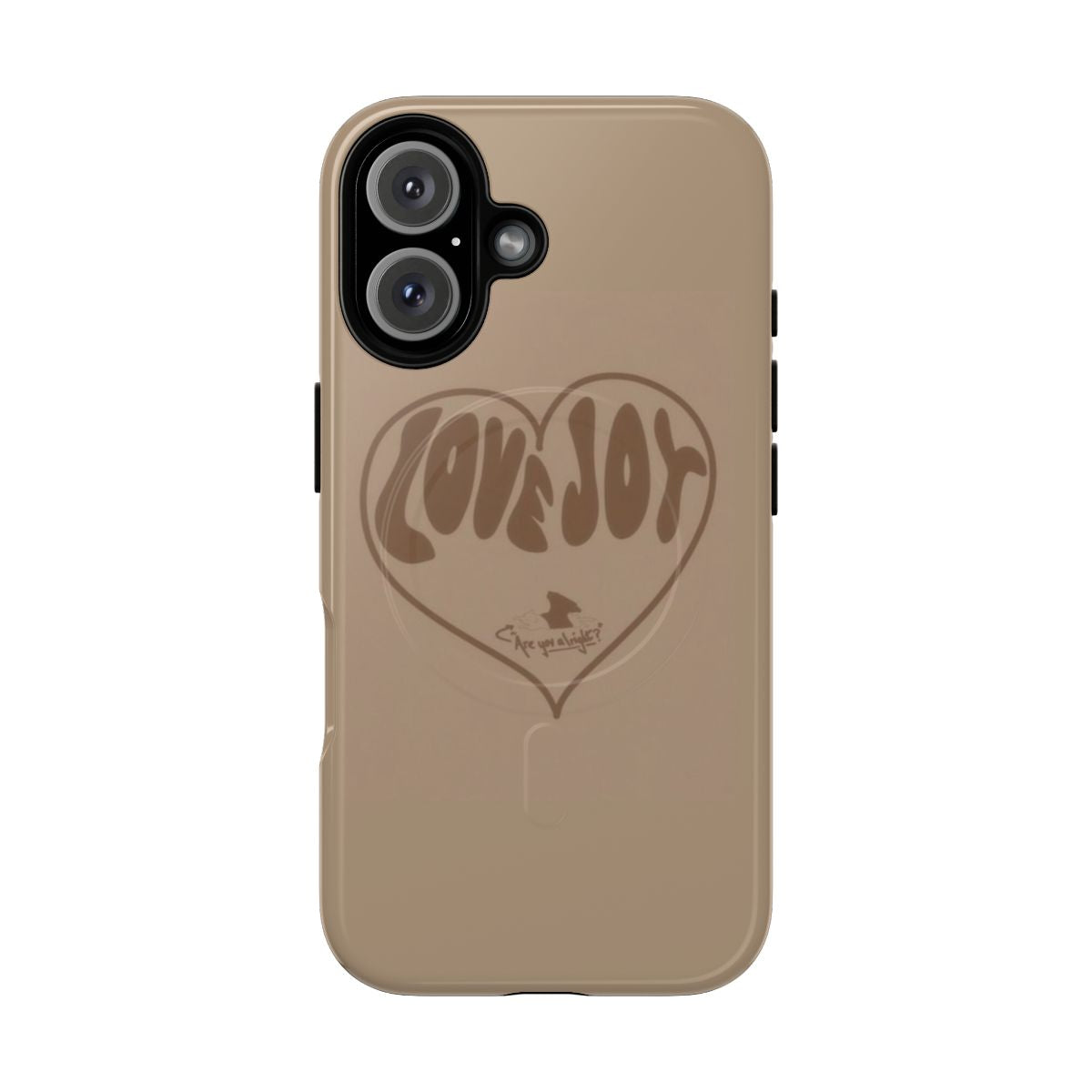 Aesthetic brown and beige phone case featuring the Lovejoy band logo and design for Wilbur Soot fans