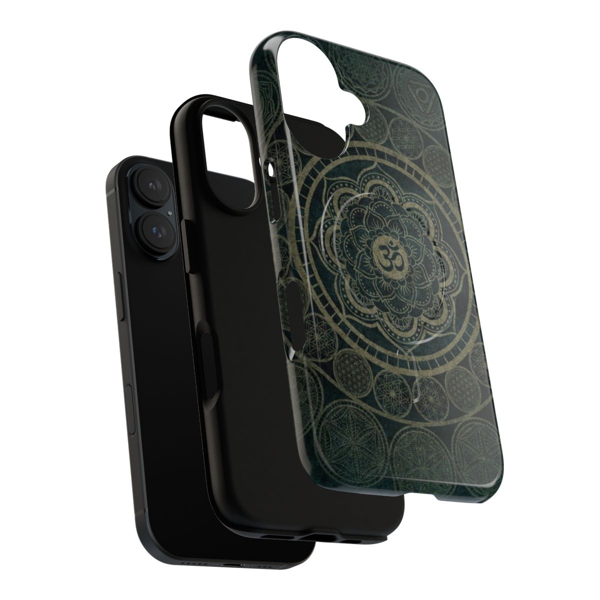 Sacred Geometry Circular Connections Magnetic Tough Phone Case - Layers