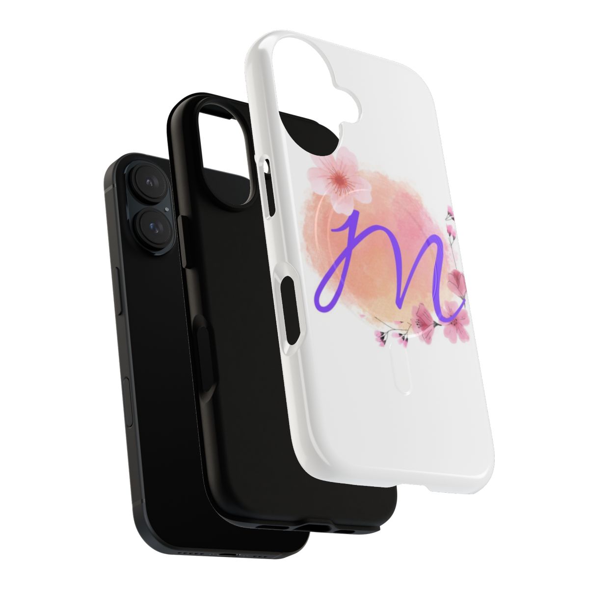 Personalized M monogram iPhone case - Layers