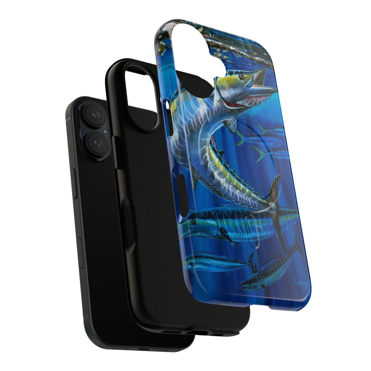 Wahoo Haven Magnetic Tough Phone Cases with Carey Chen Marine Art - Layers