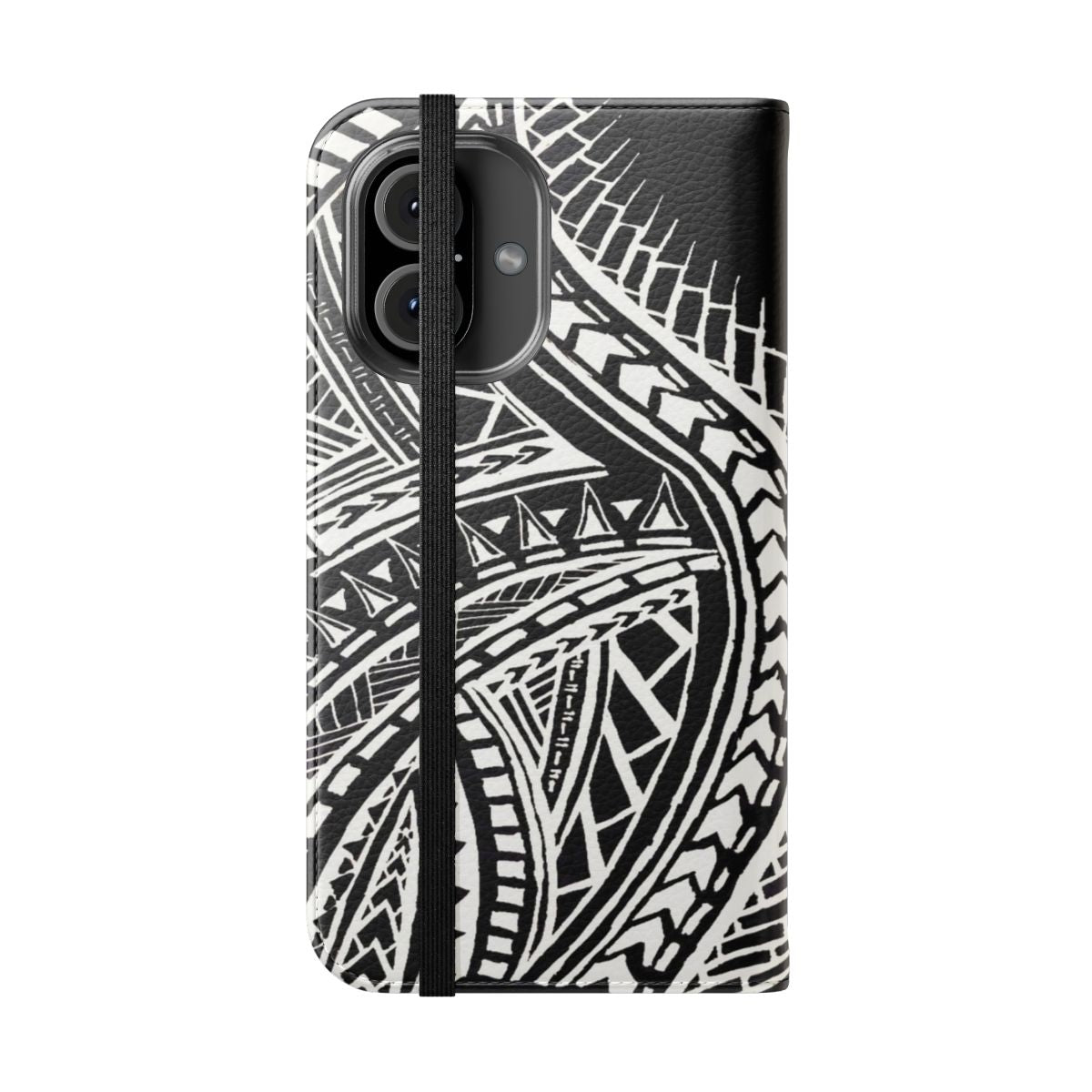 Polynesian Tribal Flip Phone Case Cover - Folded Front